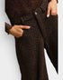 Dark Brown Leopard Barrel Pants