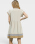Sand & Blue Stripe Mini Dress