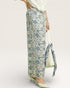 Slate Floral Wide-Leg Pants with Pockets