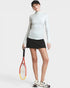 Heather Gray Mock Neck Long Sleeve Top