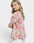 Pink Paisley Puff Sleeve Blouse