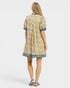 Marigold Floral Cotton Mini Dress