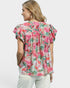 Pink Tropical Floral Blouse