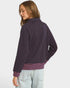 Navy & Pink Dot Quarter Zip Pullover