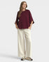 Merlot Soft Knit Elbow Sleeve Top