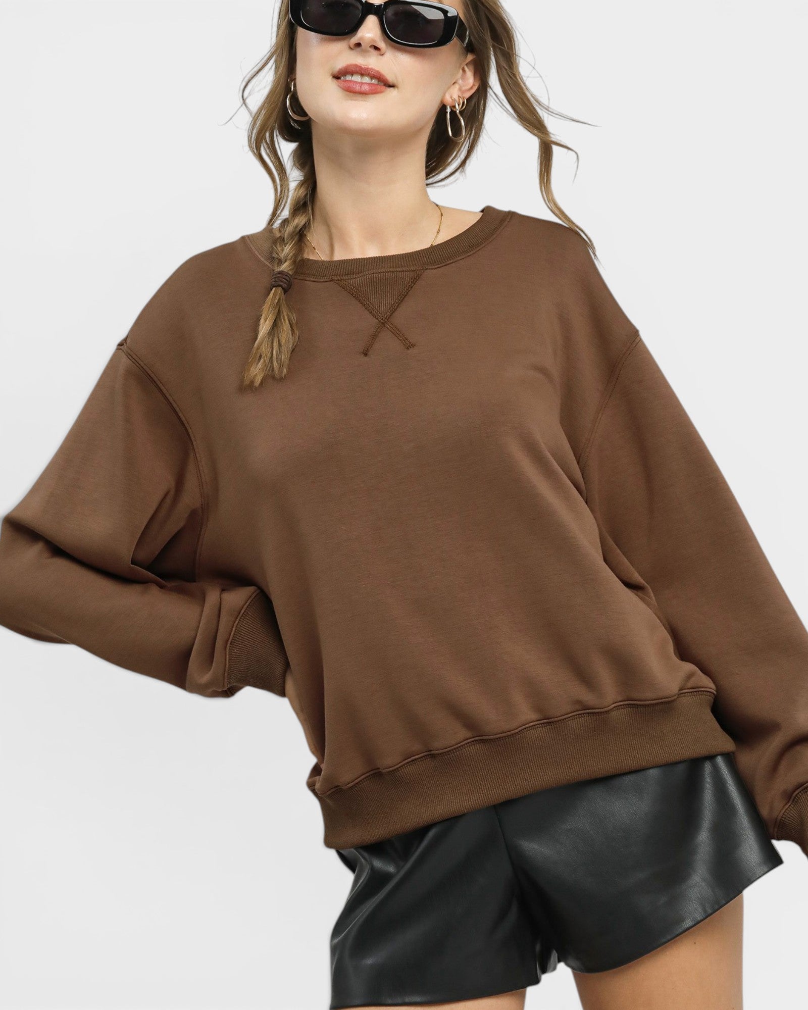 Chocolate Crewneck Sweatshirt