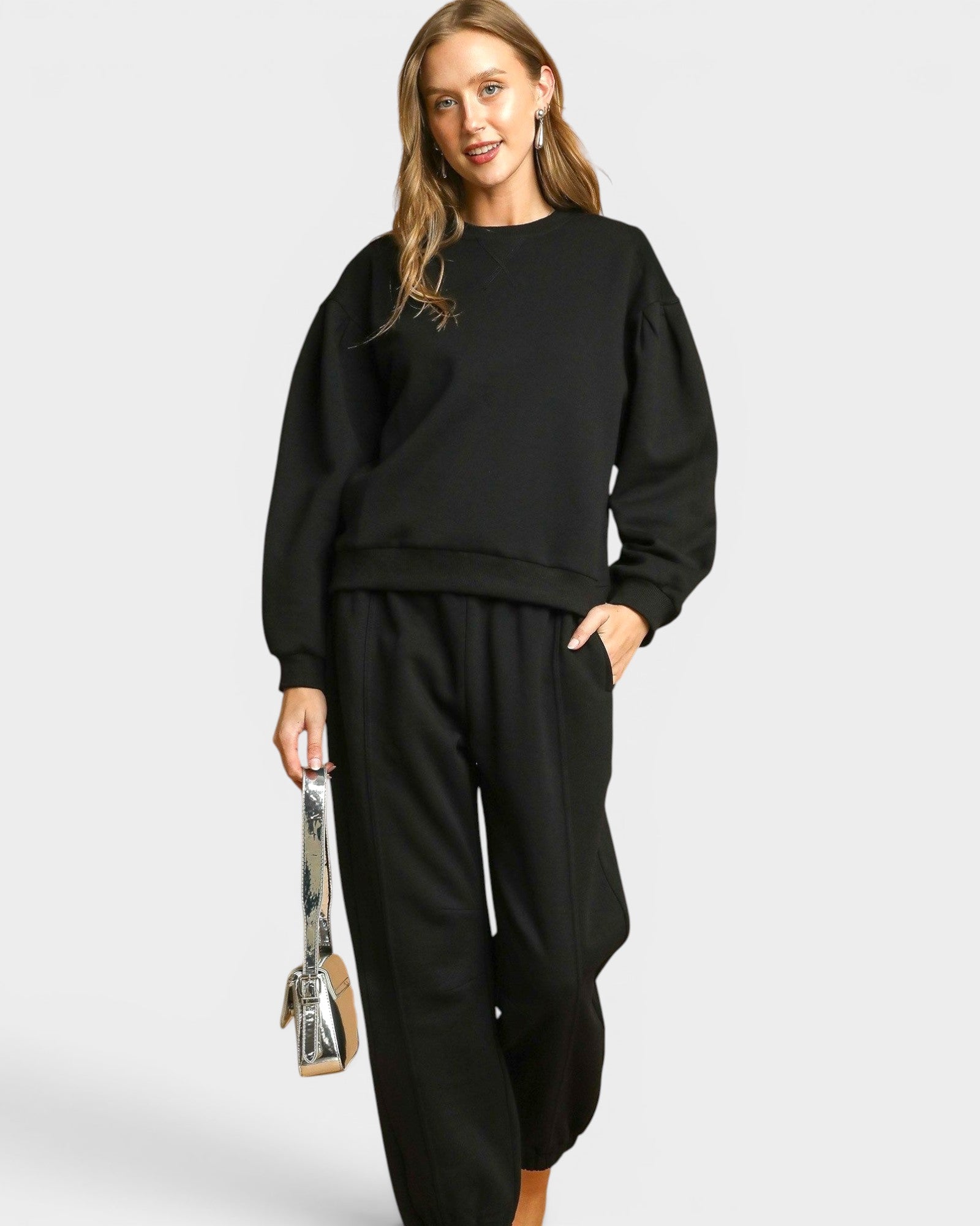 Black Relaxed Sweatshirt