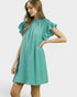 Seafoam Flutter Sleeve Mini Dress