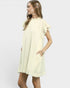 Cream Flutter Sleeve Mini Dress