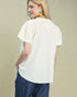 Ivory Scallop Trim Blouse