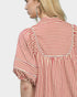 Raspberry Stripe Cotton Mini Dress