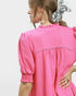Hot Pink Tiered Midi Dress