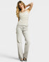Ivory Textured Ruffle Cami Top