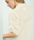 Cream Embroidered Trim Blouse