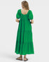 Kelly Green Tiered Midi Dress