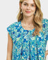 Blue Floral Shift Mini Dress