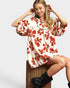 Rust Floral Mini Dress