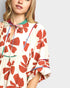 Rust Floral Mini Dress