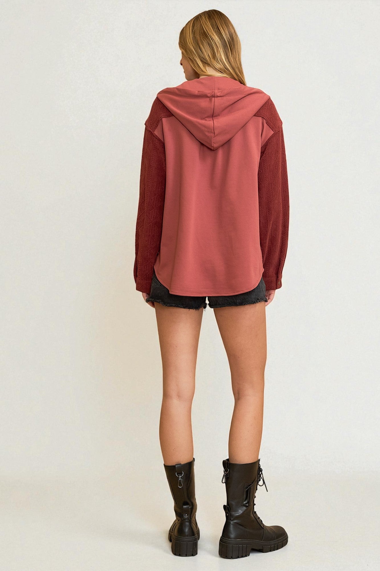 Clay Hooded Snap Front Shirt