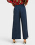 Navy Corduroy Wide Leg Pants