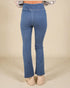 Medium Wash V-Waist Pull-On Flare Jeans