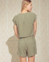 Sage Pocket Top & Shorts Set