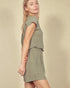 Sage Pocket Top & Shorts Set