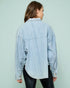 Light Wash Textured Denim Shacket