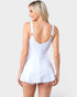 Traje de baño de una pieza de punto de alto rendimiento en color blanco roto