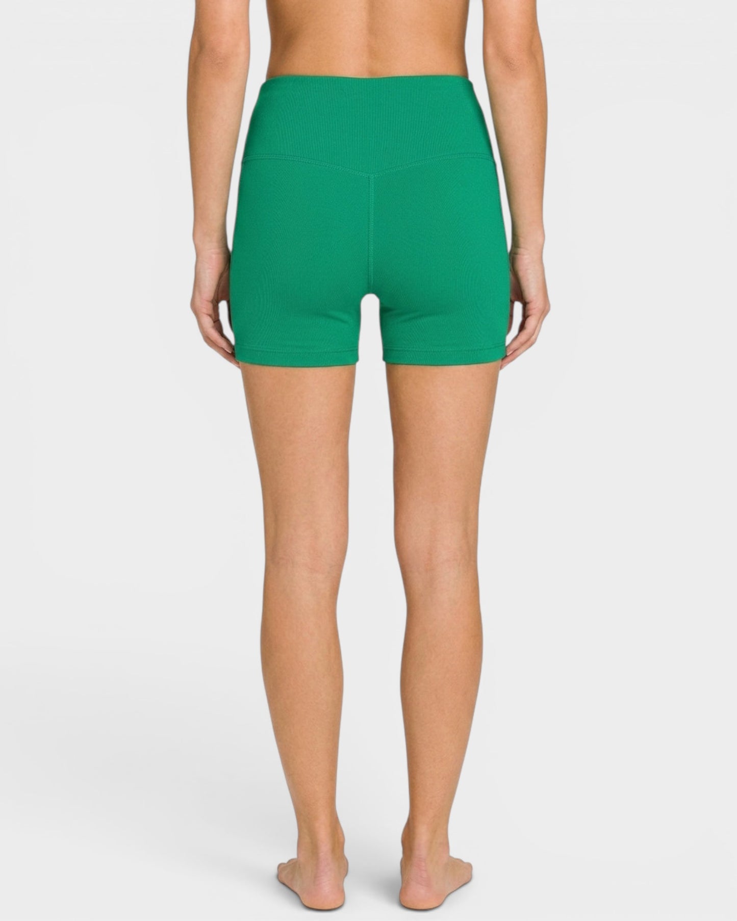 Emerald Brushed Microfiber Biker Shorts