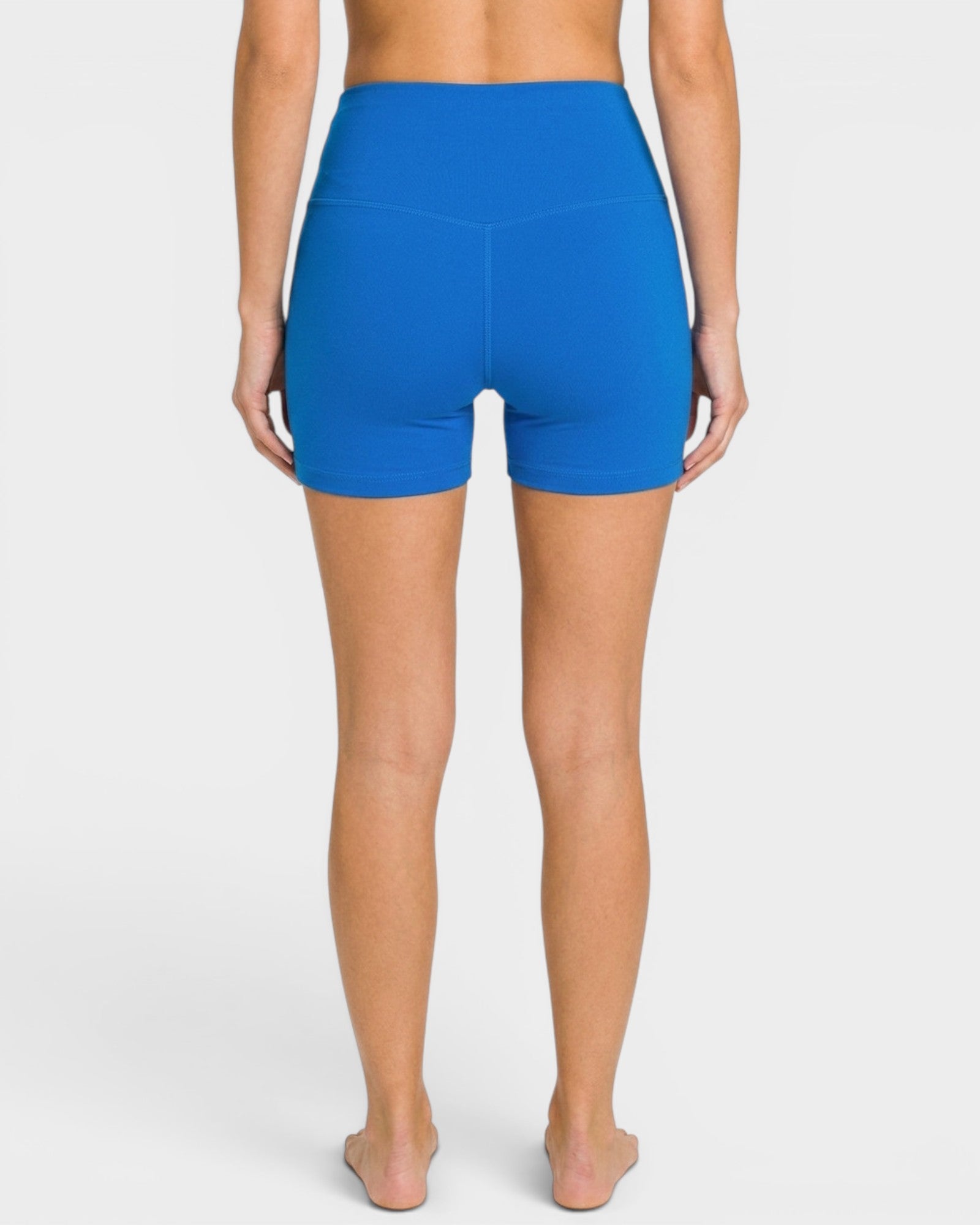 Cobalt Brushed Microfiber Biker Shorts