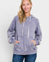 Washed Lavender Hooded Pullover Sweatshirt