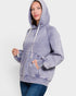 Washed Lavender Hooded Pullover Sweatshirt