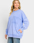 Cornflower Blue Mineral Wash Cotton Sweatshirt