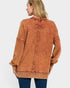 Rust Mineral Wash Cotton Sweatshirt