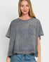 Charcoal Mineral Wash Pocket Tee