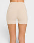 Ivory Brushed Microfiber Biker Shorts