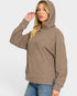 Brown Hacci Knit Hoodie