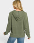 Dark Olive Hacci Knit Hoodie