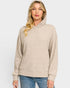 Heather Mocha Hacci Knit Hoodie