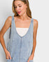 Light Wash Denim Pocket Mini Dress