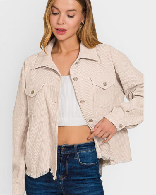 Oatmeal Corduroy Jacket