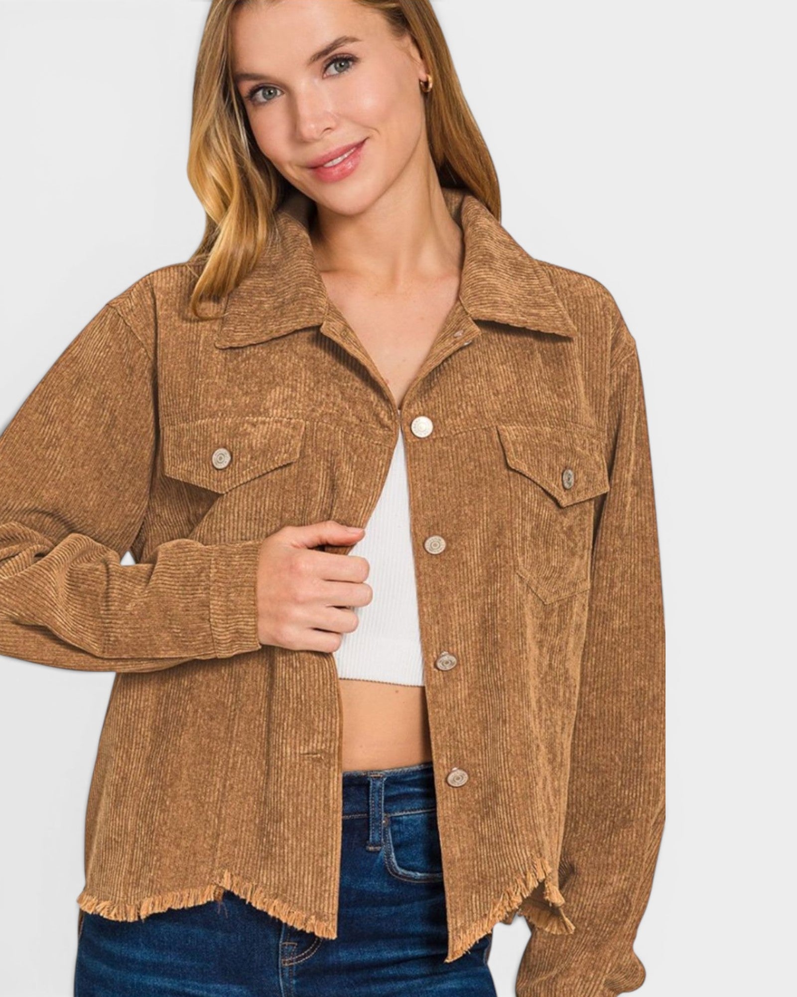 Camel Corduroy Jacket