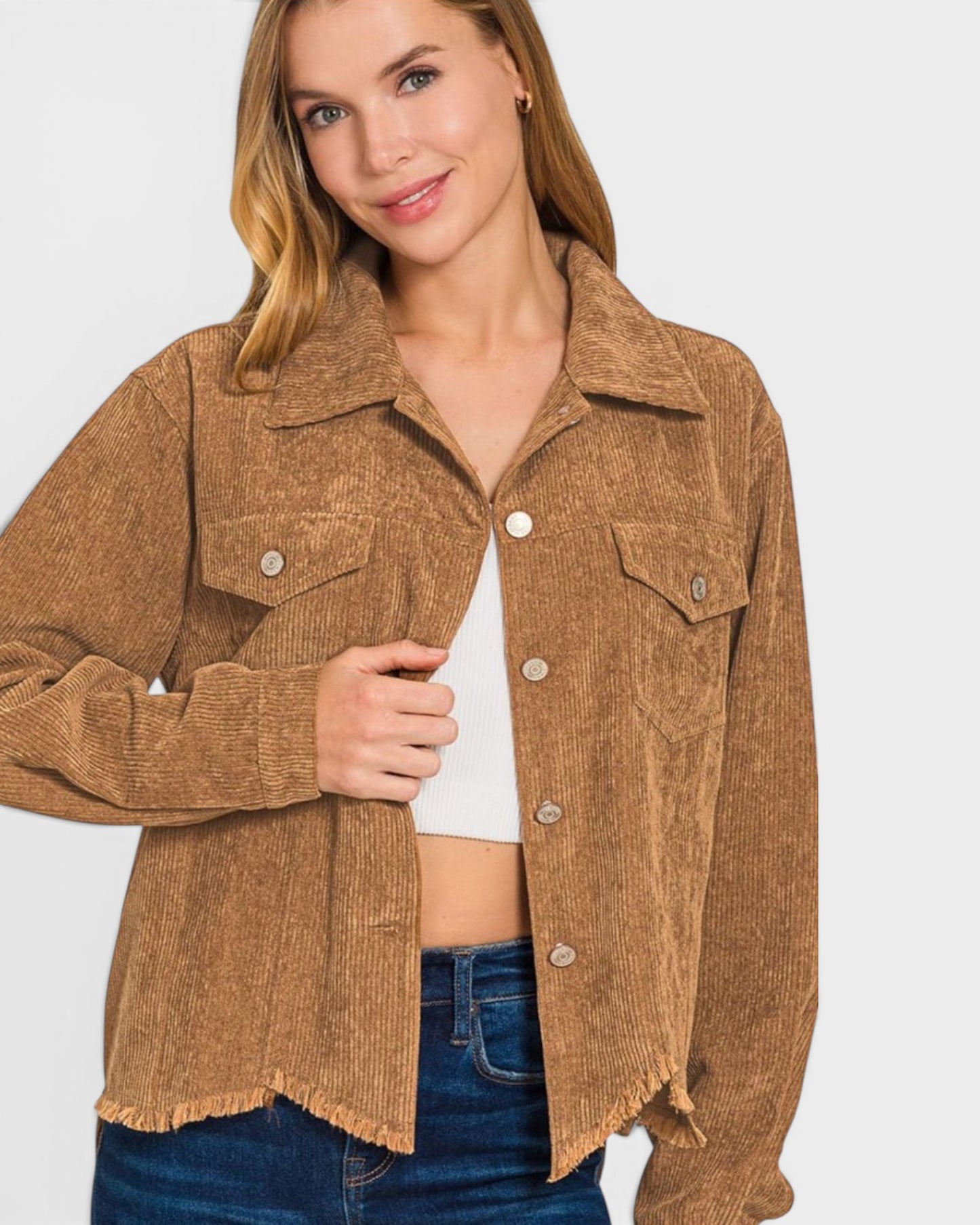Camel Corduroy Jacket