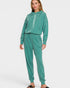 Teal Hooded Jogger Jumpsuit