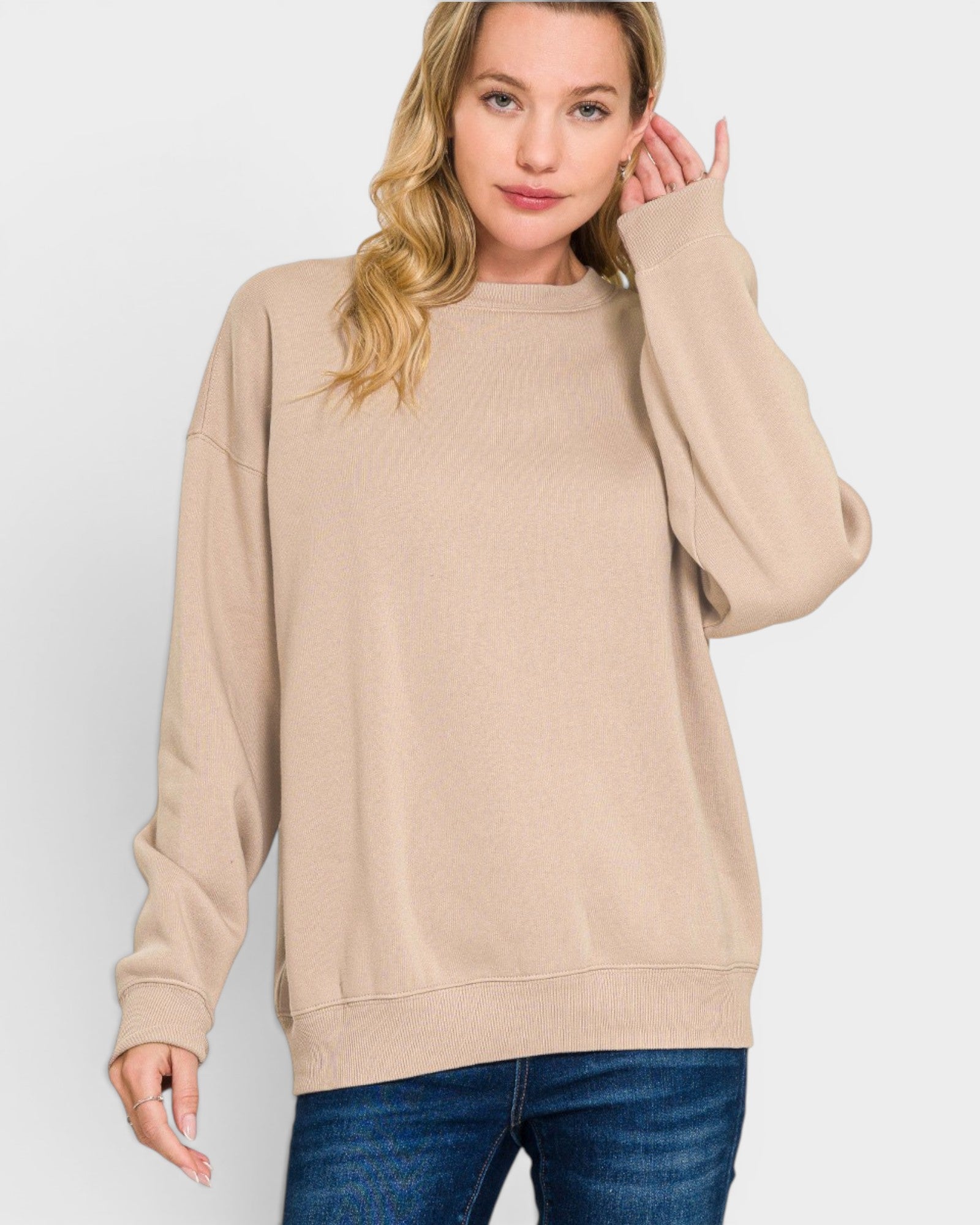 Sand Oversized Sweatshirt