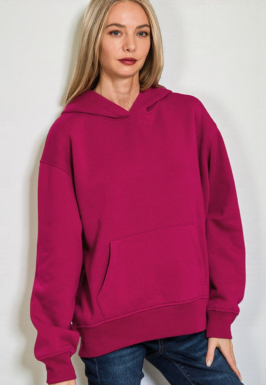 Berry Fuchsia Oversized Hoodie