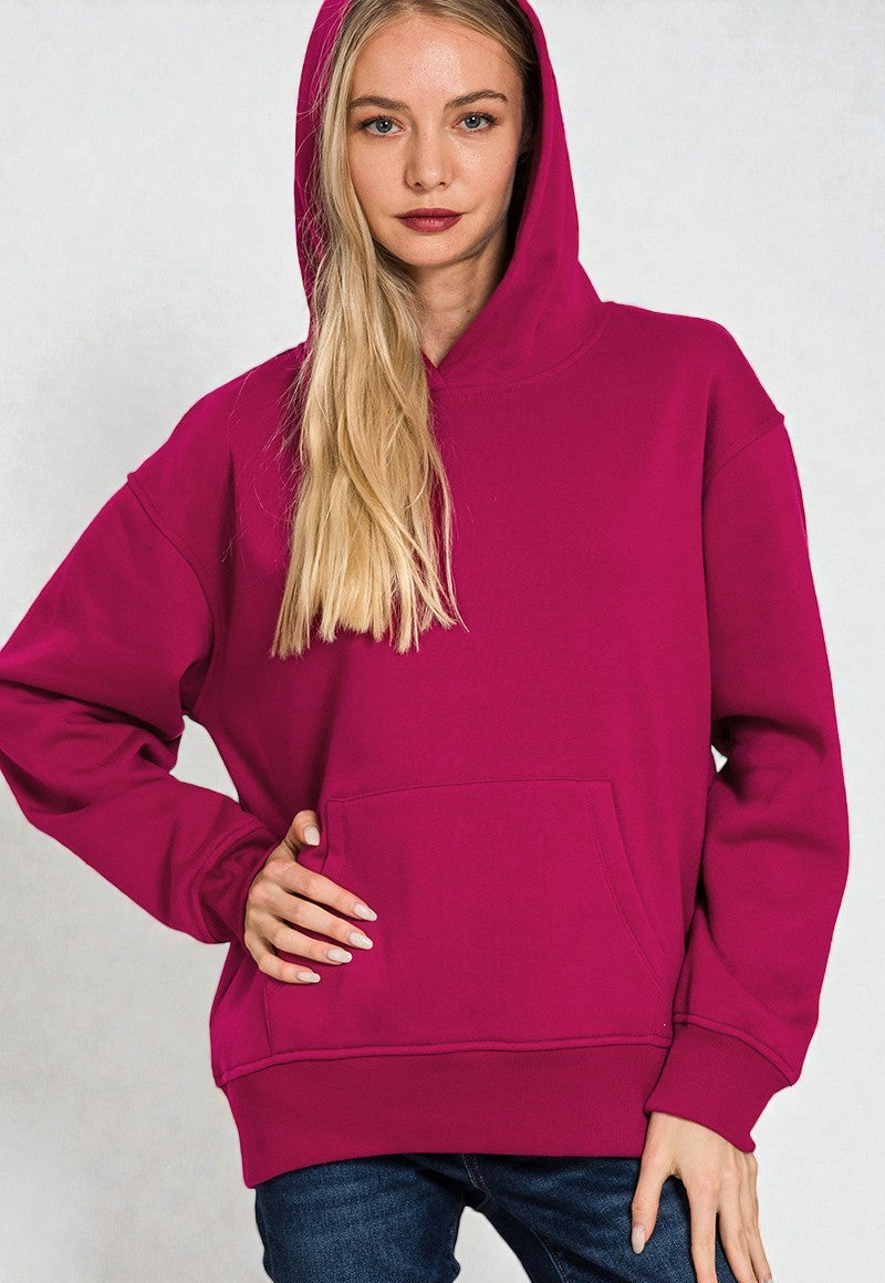 Berry Fuchsia Oversized Hoodie