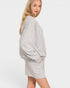 Light Gray Sweatshirt & Shorts Set
