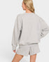 Light Gray Sweatshirt & Shorts Set